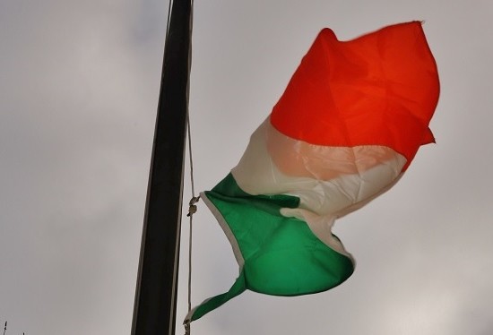 Raising of Irish Flag at City Hall